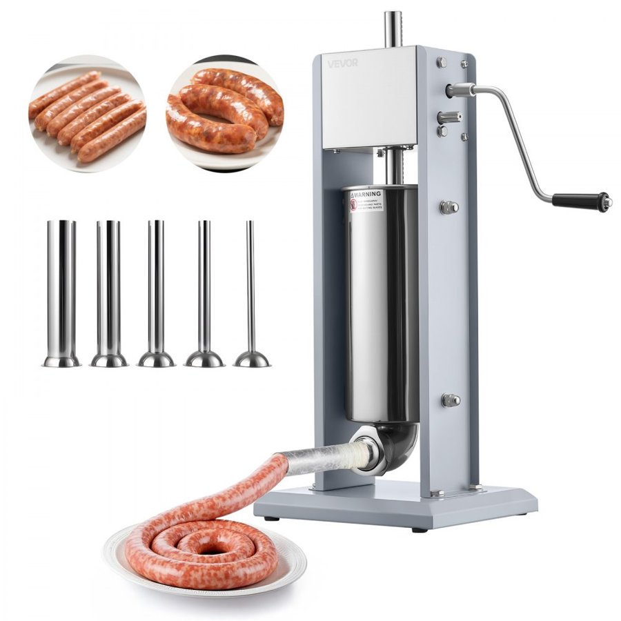 VEVOR Manual Sausage Stuffer Machine – 11 LBS/5L, Dual-Speed
