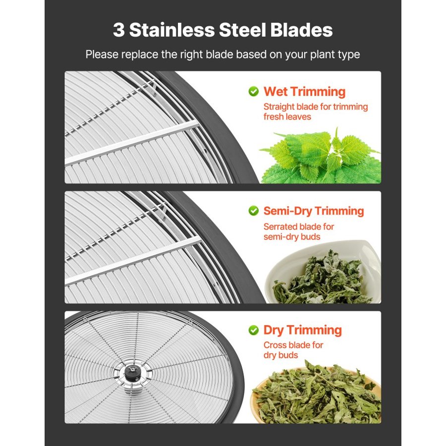 VEVOR Bowl Bud Trimmer – 24" Manual, 145° Angled Handle