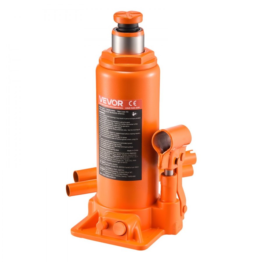 VEVOR Hydraulic Bottle Jack 10 Ton – 9.3-18.5 Inch Lift