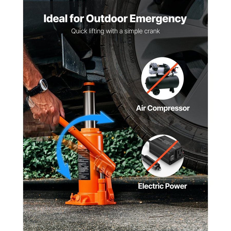 VEVOR Hydraulic Bottle Jack 10 Ton – 9.3-18.5 Inch Lift