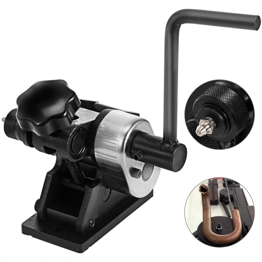 VEVOR Manual Ring Roller Bender Metal Sheet Roll Bending Rolling Machine 343mm Hand Tubing Bender Steel Ring Roller Bender 3-1/2'' Handle Handheld Hand Crank 3" Ring Bending Tool