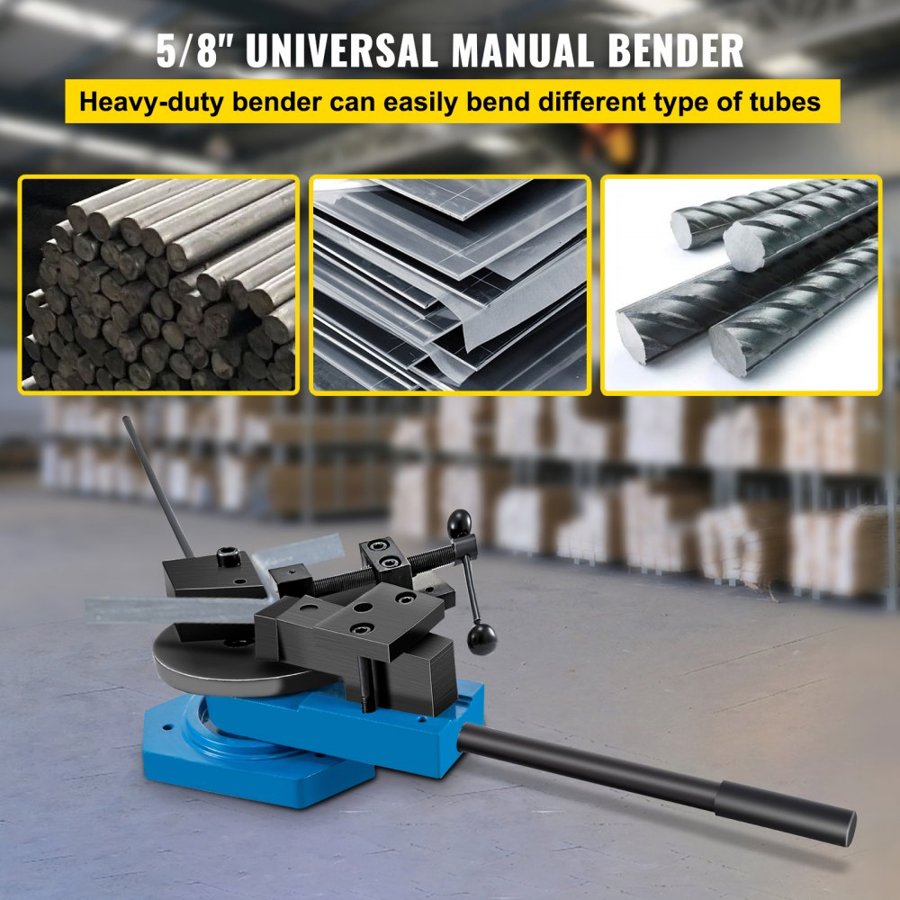 VEVOR SBG-40 Metal Scroll Bender High-Hardened Steel Scroll Bender Combination of Scroll Radius and Angle Bending Universal Metal Rod Bender For Steel Brass Cooper Aluminum