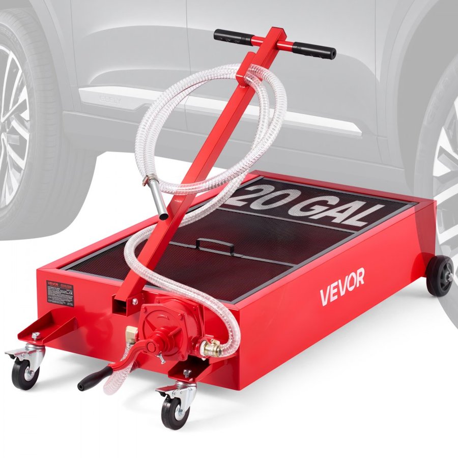 VEVOR Low Profile Oil Drain Pan with Pump​ – 20 Gallon