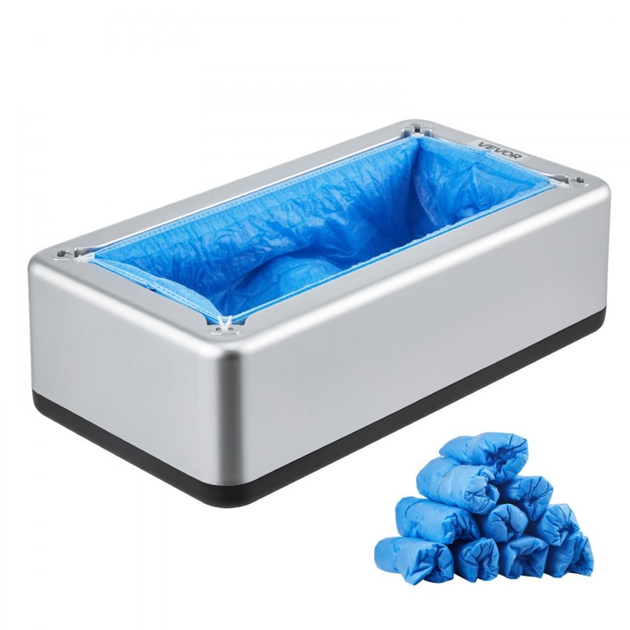 VEVOR Shoe Cover Dispenser Fits Up to US 11 / EU 44 with 100 Disposable Plastic Covers