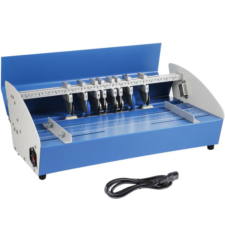 VEVOR 20.5" 520mm Electric Creasing Machine 3 in 1 Paper Creaser Perforating Scoring Hevay Duty Metal Electric Creaser for Paper Card Book Scoring