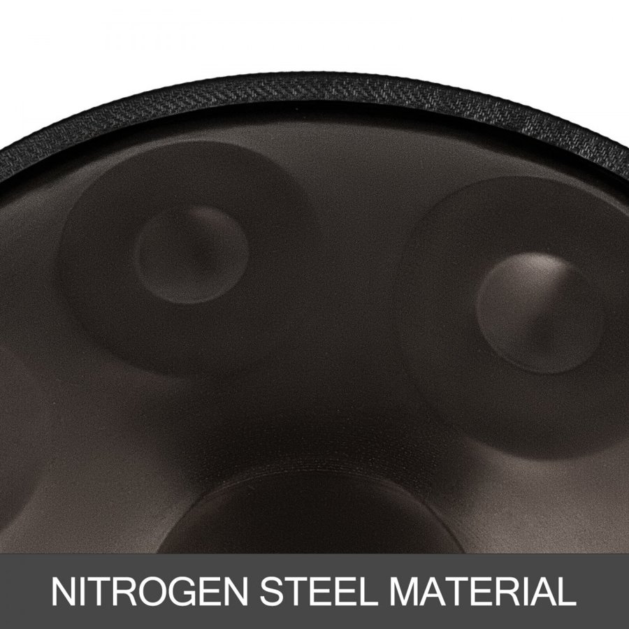 VEVOR Brown Harmonic Handpan Drum Hand pan In D Minor 9 Notes 22 Inch Steel Hand Drum with Soft Hand Pan Bag Hand Pan Hang Drum, Advanced Hand Pan In D Minor 9 Notes Steel Hand Drum + Soft Hand Pan Bag (22" (56cm), Brown (d Minor) 9 Notes (d3 A Bb C D E F G A)