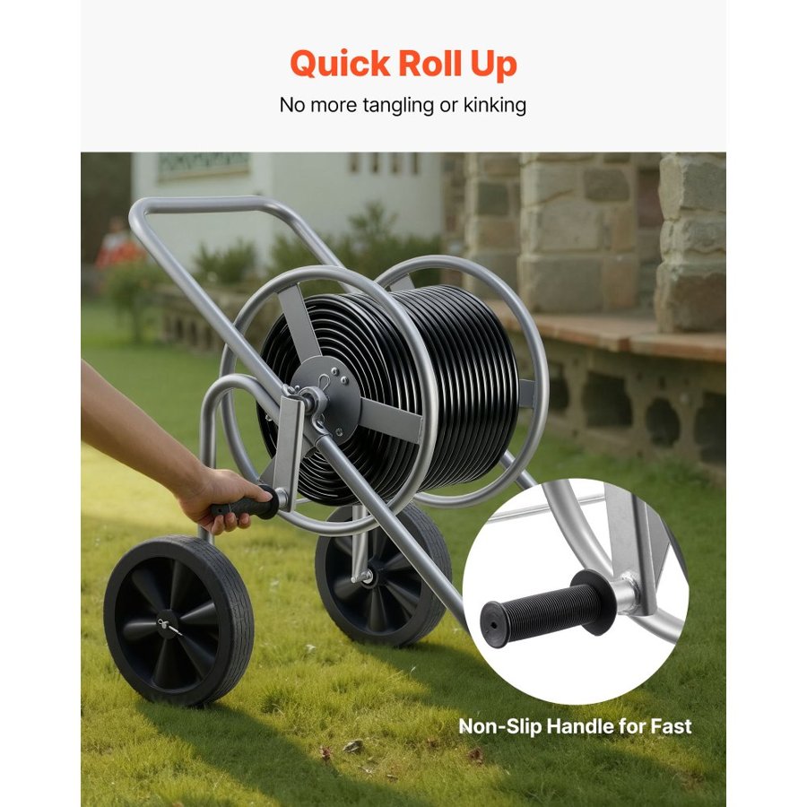VEVOR Water Hose Reel Cart – 200/300 ft for 1/2", 5/8" Hose