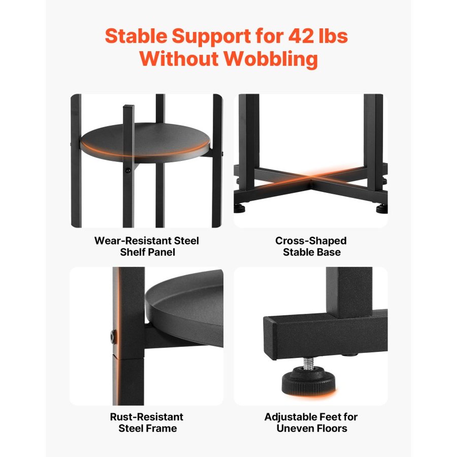 VEVOR Water Dispenser Stand – 2-Tier Steel, 19 kg Rack