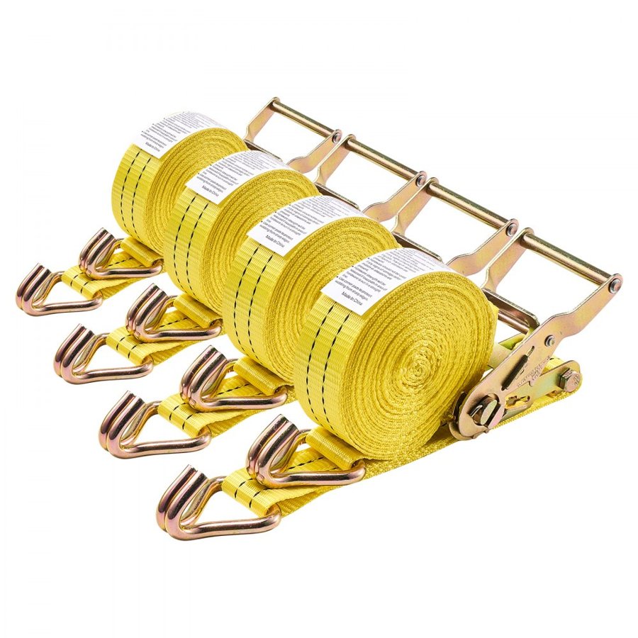 VEVOR Heavy Duty Tie Down Straps – 1.5"x20 ft, 4400 lbs