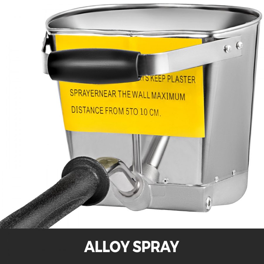 VEVOR 4 Jet Cement Mortar Spray Gun, Stucco Sprayer 4 Jet Hopper Plaster Concrete Cement Sprayer Gun Spraying, Stucco Spray Gun Exquisite Handles, Concrete Ceiling Spray Gun