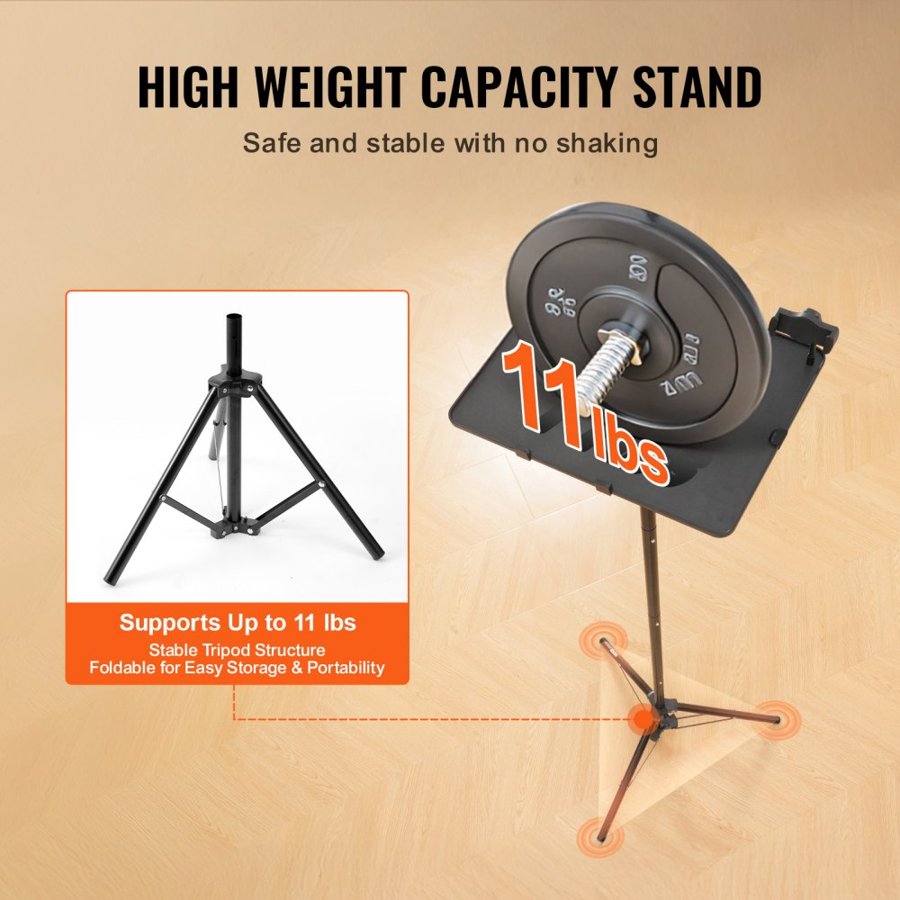 VEVOR Laptop Projector Stand – 26.97"–63", Adjustable Tripod