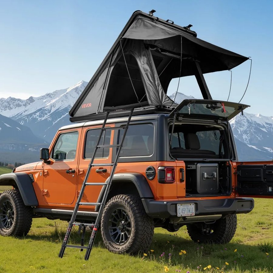 VEVOR Aluminum Hard Shell Rooftop Tent – 2-3 Person, 3000MM