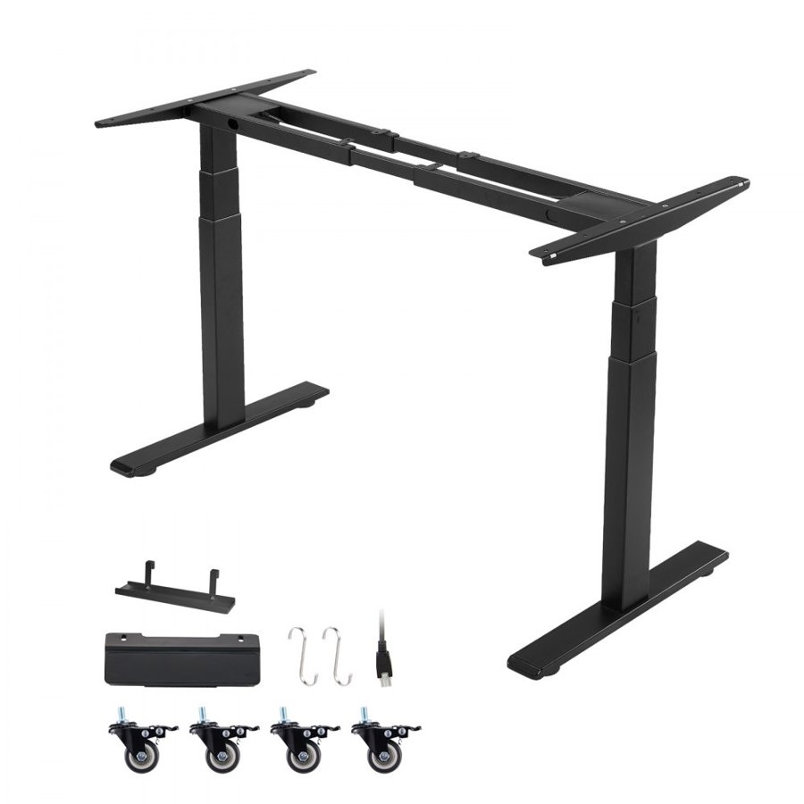 VEVOR Dual Motor Sit Stand Desk Frame – 100-180cm Extension