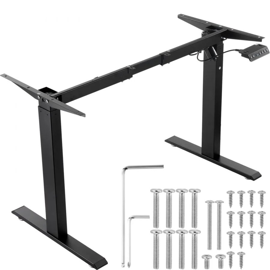 VEVOR Electric Stand Up Desk Frame – 70-117 cm, 80 kg