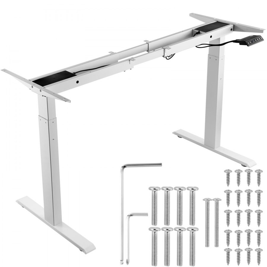 VEVOR Dual Motor Stand Up Desk Frame – 27.6"-46.1" Height