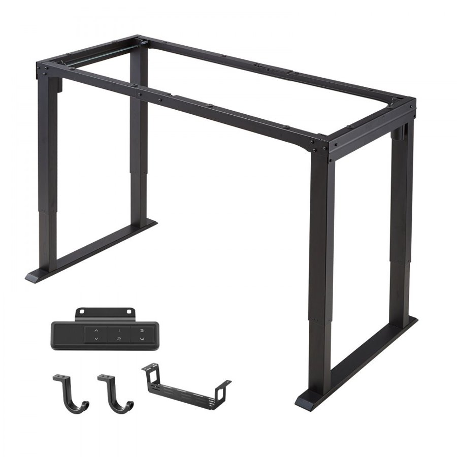VEVOR 4 Leg Standing Desk Frame – Dual Motor, 70-117 cm