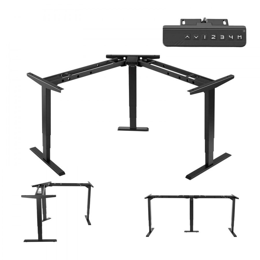 VEVOR Triple Motor Standing Desk Frame - 24-49 Inch Range
