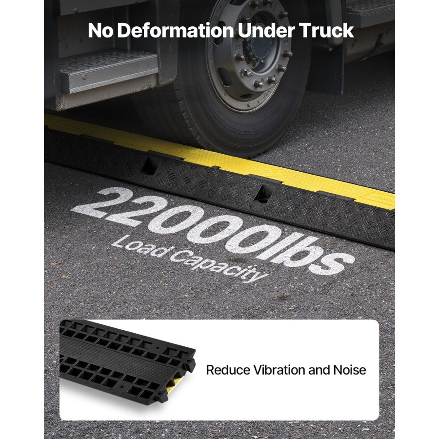 VEVOR Electric Cable Floor Protectors – 22,000 lbs Ramp