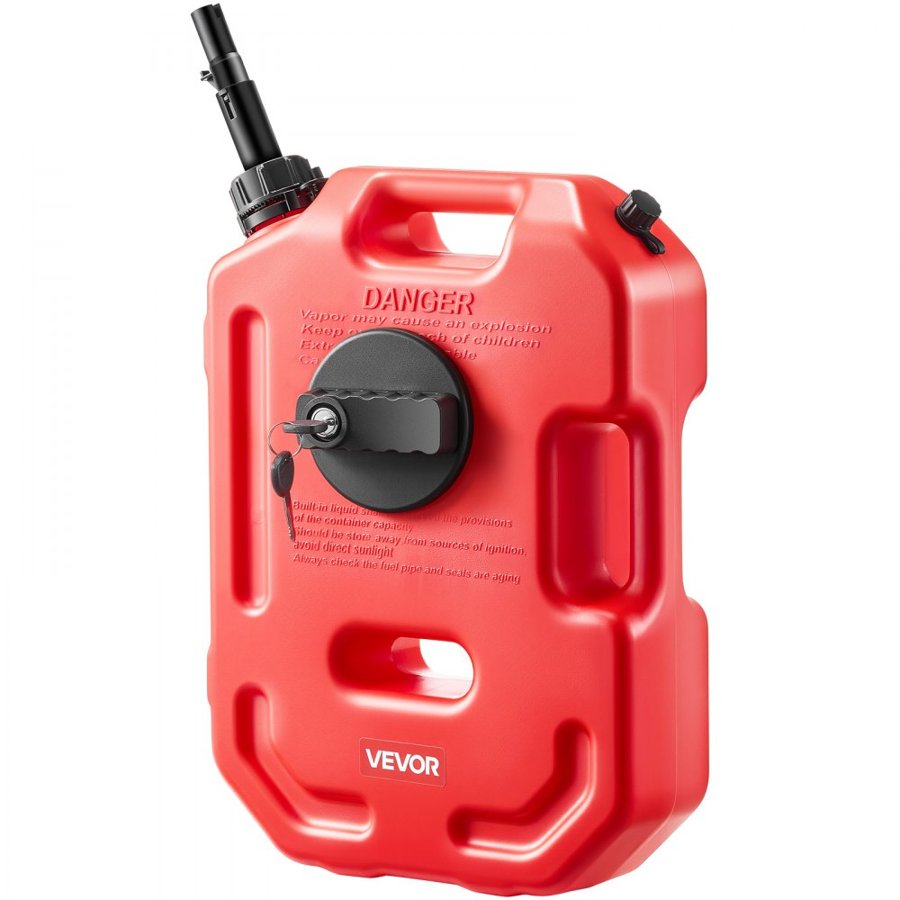 VEVOR Jerry Gas Can – 2.6 Gallon / 10 L, 15 L/min Flow Rate