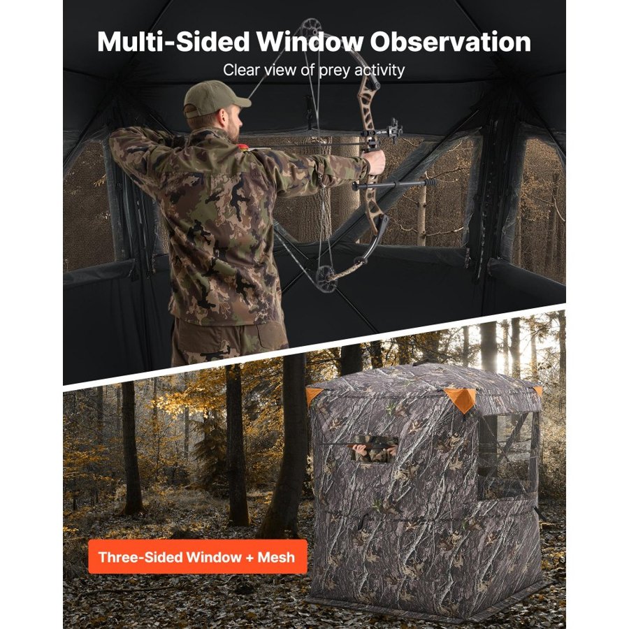 VEVOR 3 Man Ground Blind –  10 cm Wide, 59 x 59 x 79 Inch