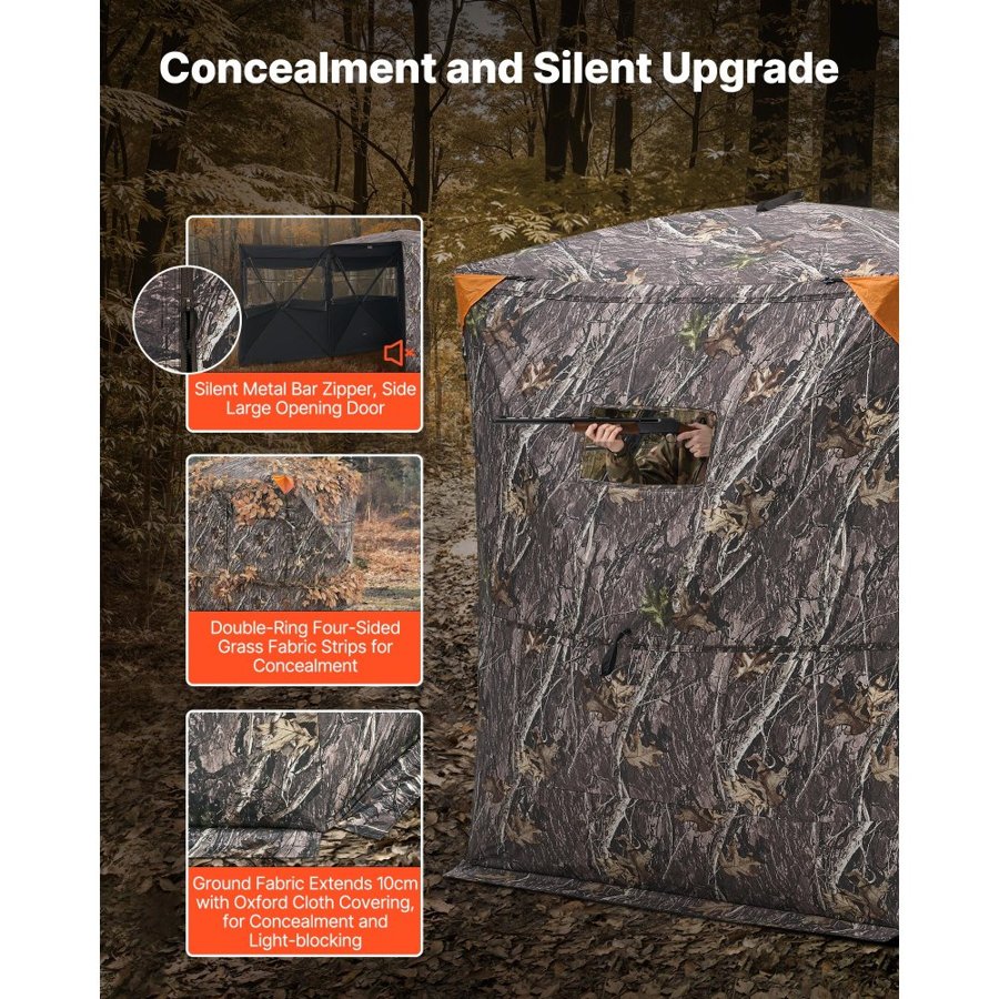 VEVOR 3 Man Ground Blind –  10 cm Wide, 59 x 59 x 79 Inch