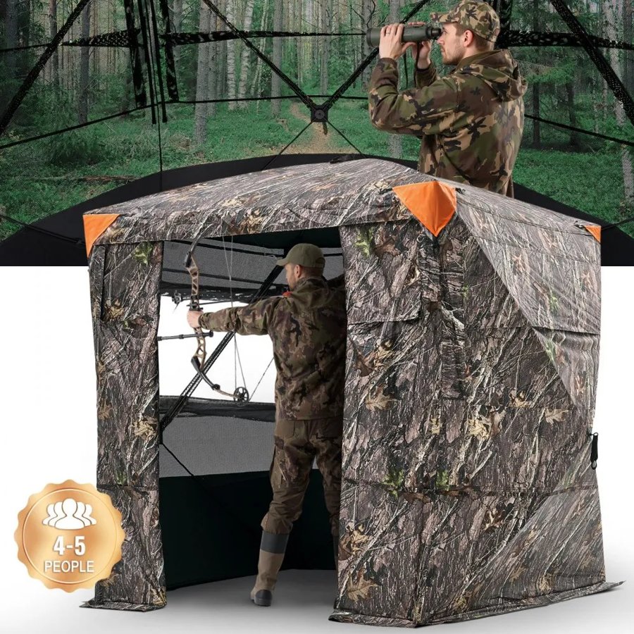 VEVOR See Through Hunting Blind – 4-5 Person, 270° View
