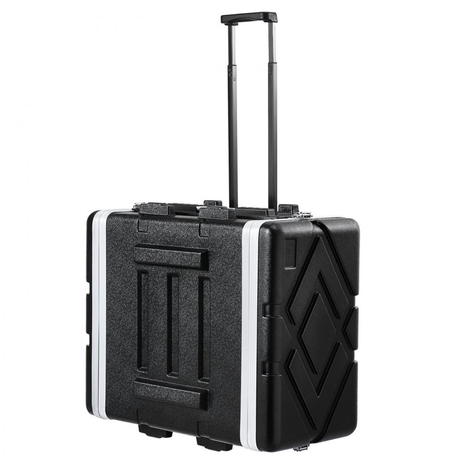 VEVOR Case 6U Rack – 19-Inch Deep ABS Cabinet with Wheels