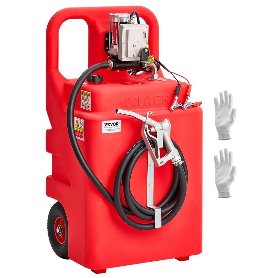 VEVOR Portable Fuel Caddy — 32 Gallon Transfer Tank