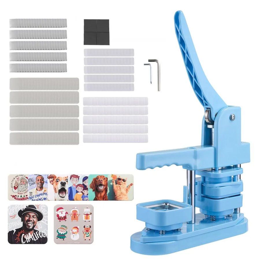 VEVOR Button Maker Press Machine – 1.97 x 1.97 in, 127-157g