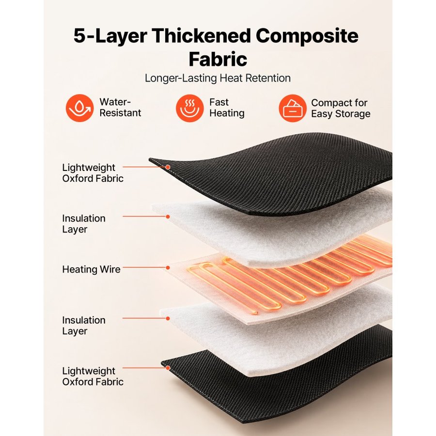 VEVOR Infrared Sauna Blanket with Armholes, 180 x 80 cm Portable Sauna Bag, Even Heating for Home Detox & Relaxation, Temp Control & Timer, Lightweight Oxford Fabric Heating Wrap with Carry Bag, Black