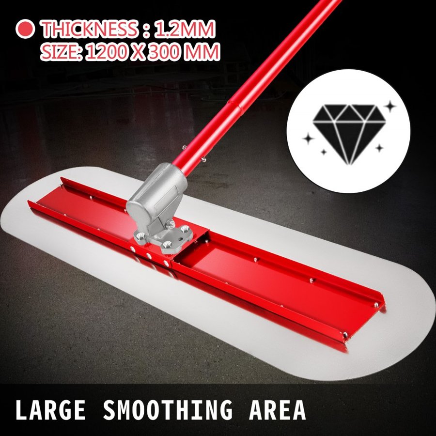 VEVOR Concrete Bull Float – 1200×300mm, 1.8m Handles