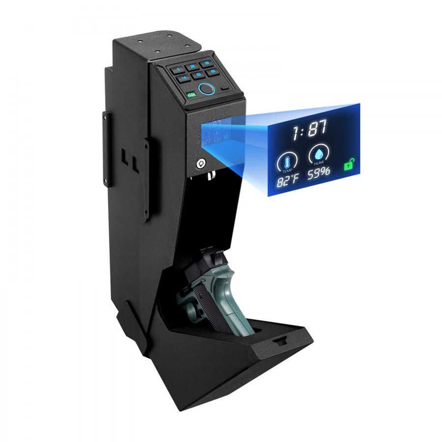 VEVOR Biometric Slider Handgun Gun Safe – 3-Way Access Box