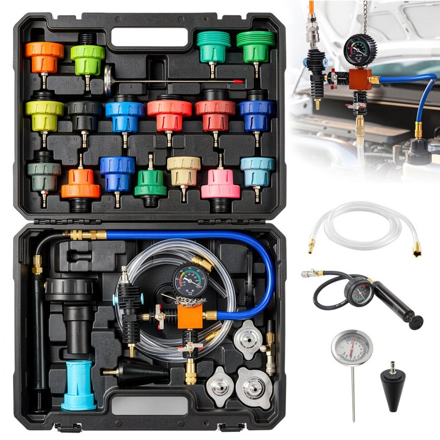 VEVOR Radiator Vacuum Refill Kit – 47PCS, Vacuum -0.83 Bar