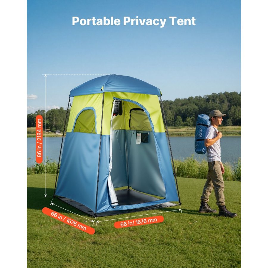 VEVOR Portable Privacy Tent – 150D Oxford, Shower Bag