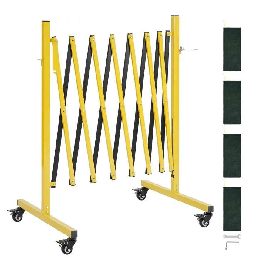 VEVOR Expandable Barricade with Wheels – 3.82m Gate