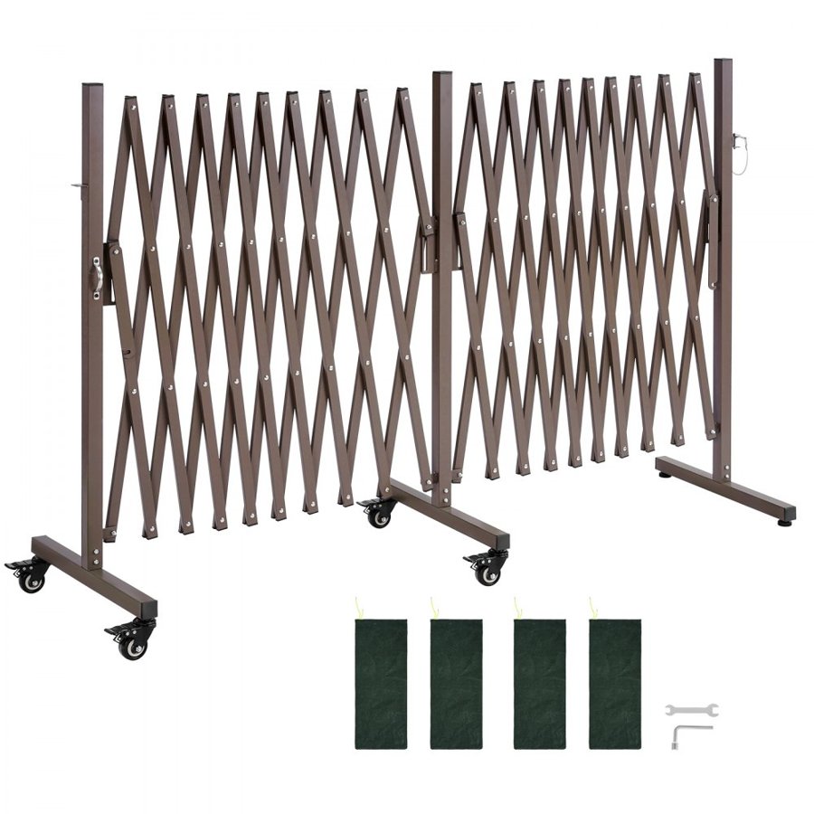 VEVOR Expandable Safety Barricades – 6m Double, 26.7 lbs