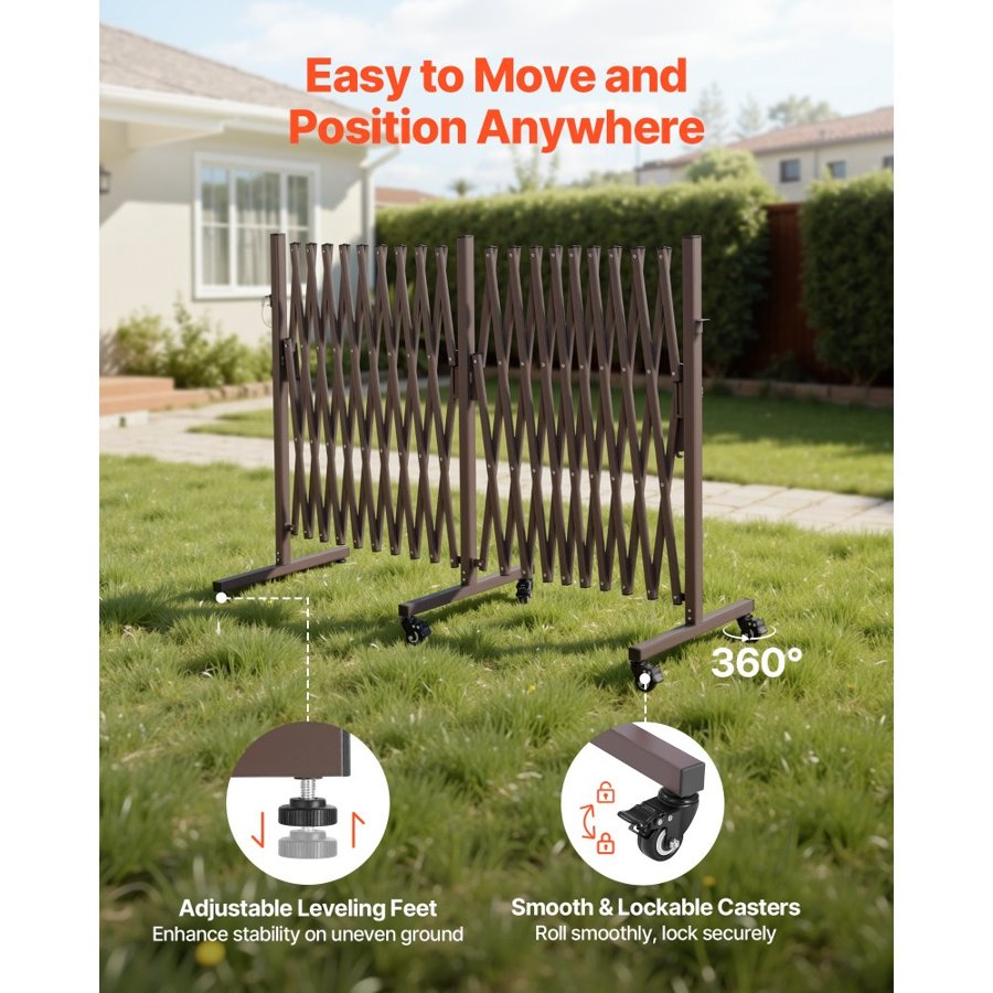 VEVOR Expandable Safety Barricades – 6m Double, 26.7 lbs