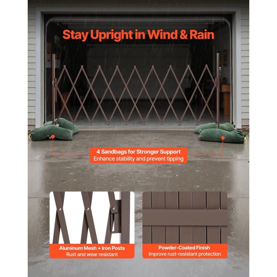 VEVOR Expandable Barricade – 10 ft, Folding Gate