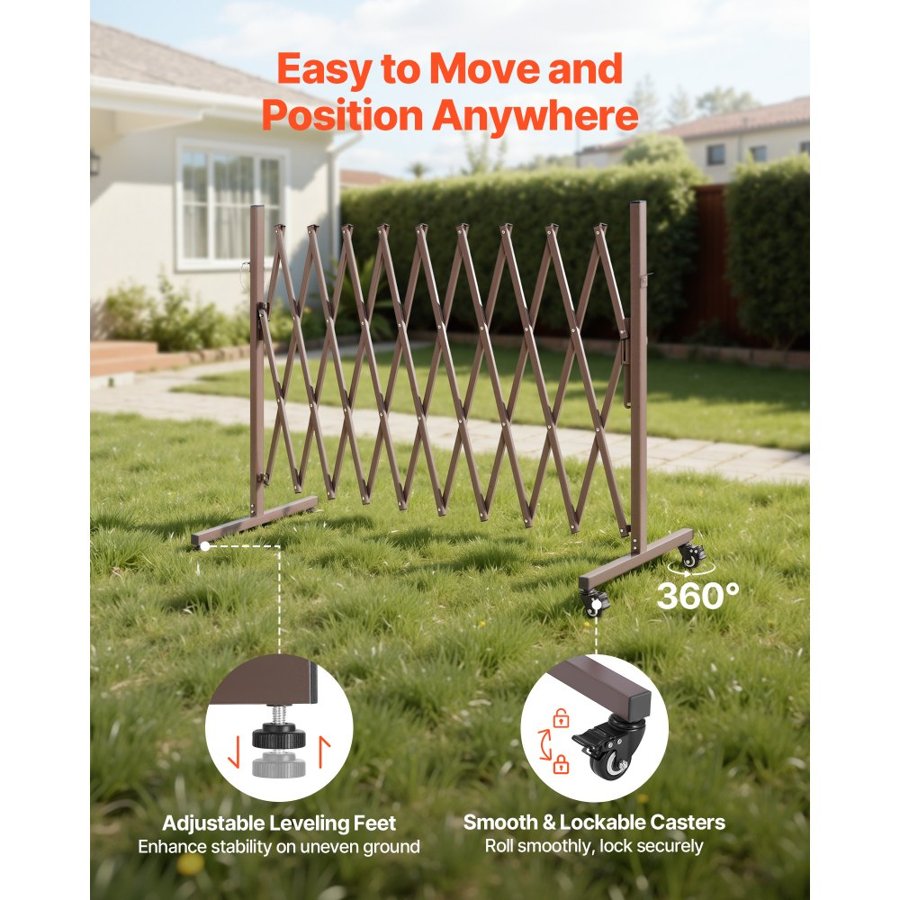 VEVOR Expandable Barricade – 10 ft, Folding Gate