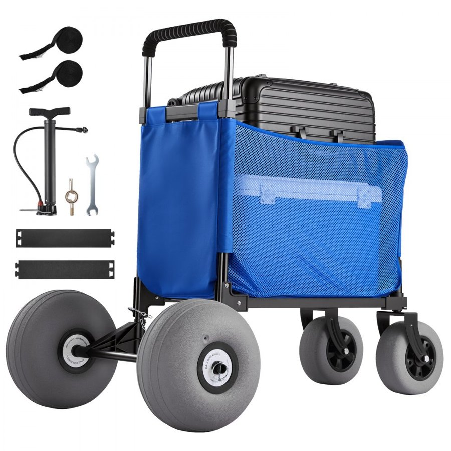 VEVOR Beach Carts with Large Wheels – 300 mm, 75 kg