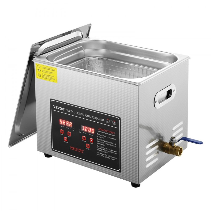VEVOR 10L Digital Ultrasonic Cleaner – 240W, 350W Heater