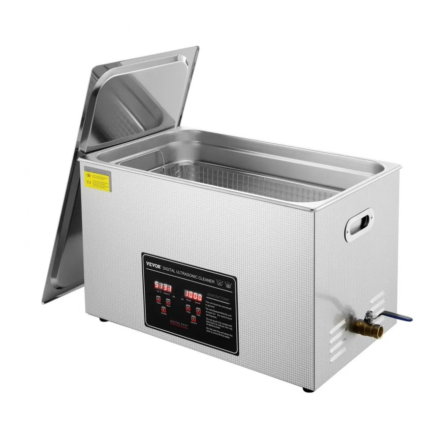 VEVOR 30L Ultrasonic Cleaner Machine – 600W, 40kHz, Heater
