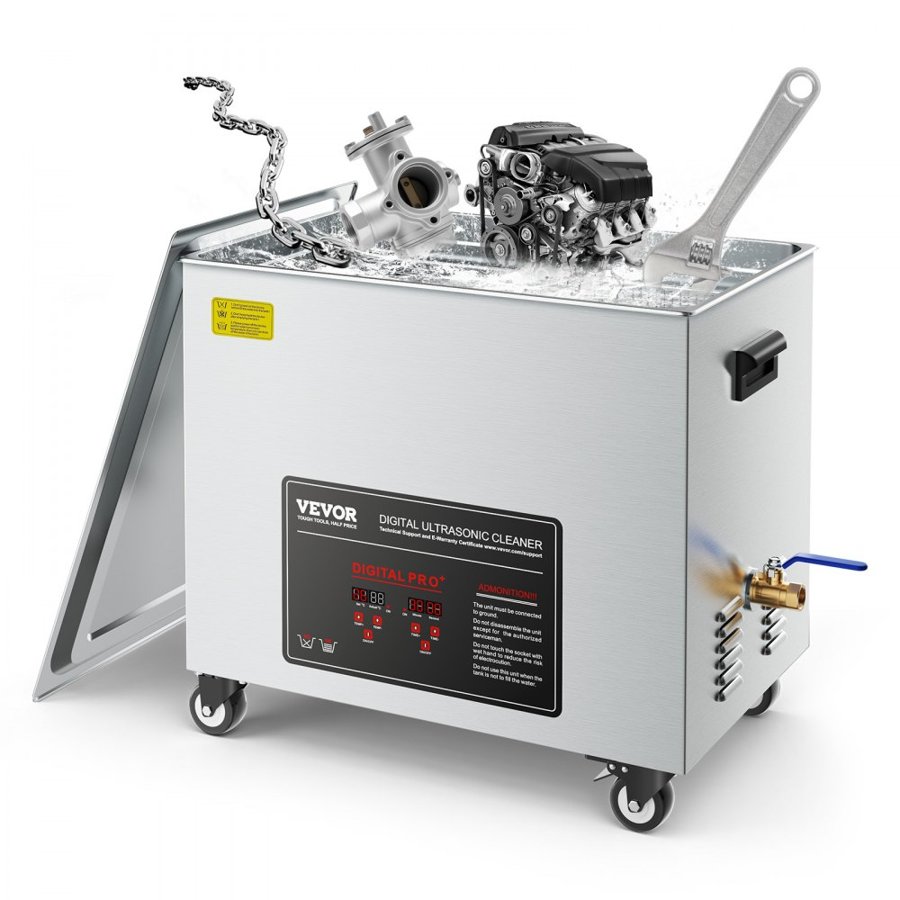 VEVOR Industrial Ultrasonic Cleaner – 840W, 40kHz, Wheels