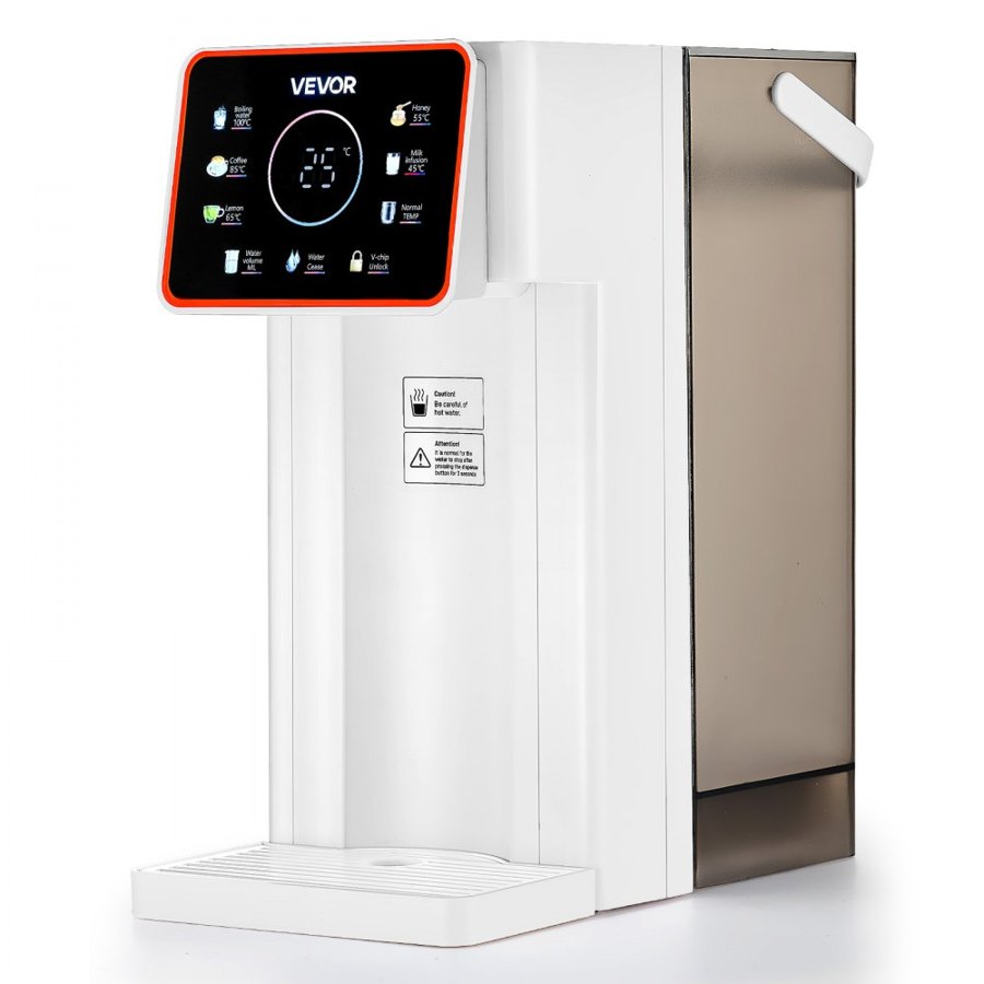 VEVOR Instant Hot Water Dispenser, Countertop Boiling Water Dispenser with Adjustable 6 Temps & 8 Water Volumes, 101oz(3L) Removable Water Tank, Quick Heating with Touchscreen & Child Lock for Home