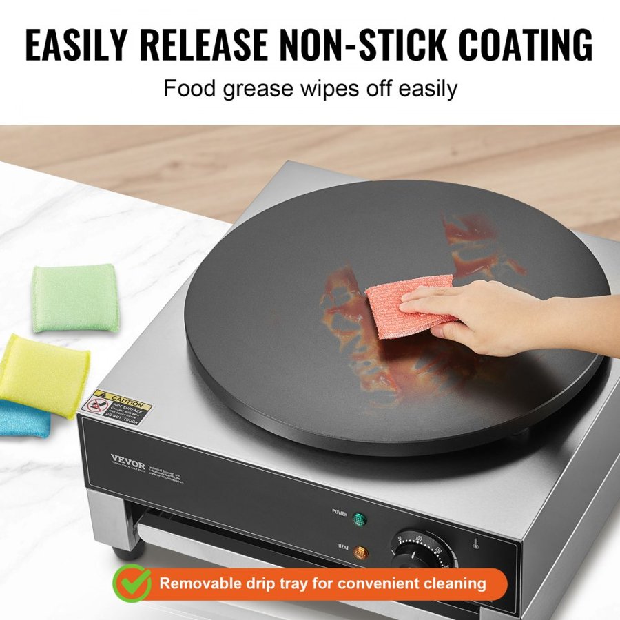 VEVOR Commercial Electric Crepe Maker – 16-In, 3000W