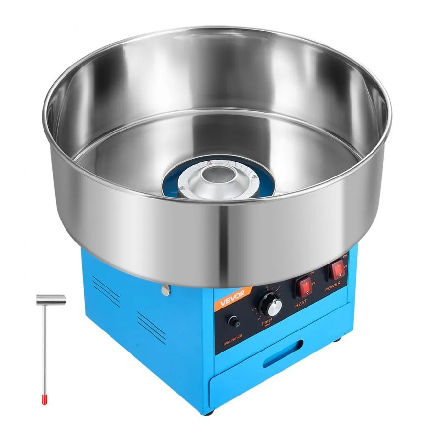 VEVOR Home Use Cotton Candy Machine – 1000W, 52 cm Bowl
