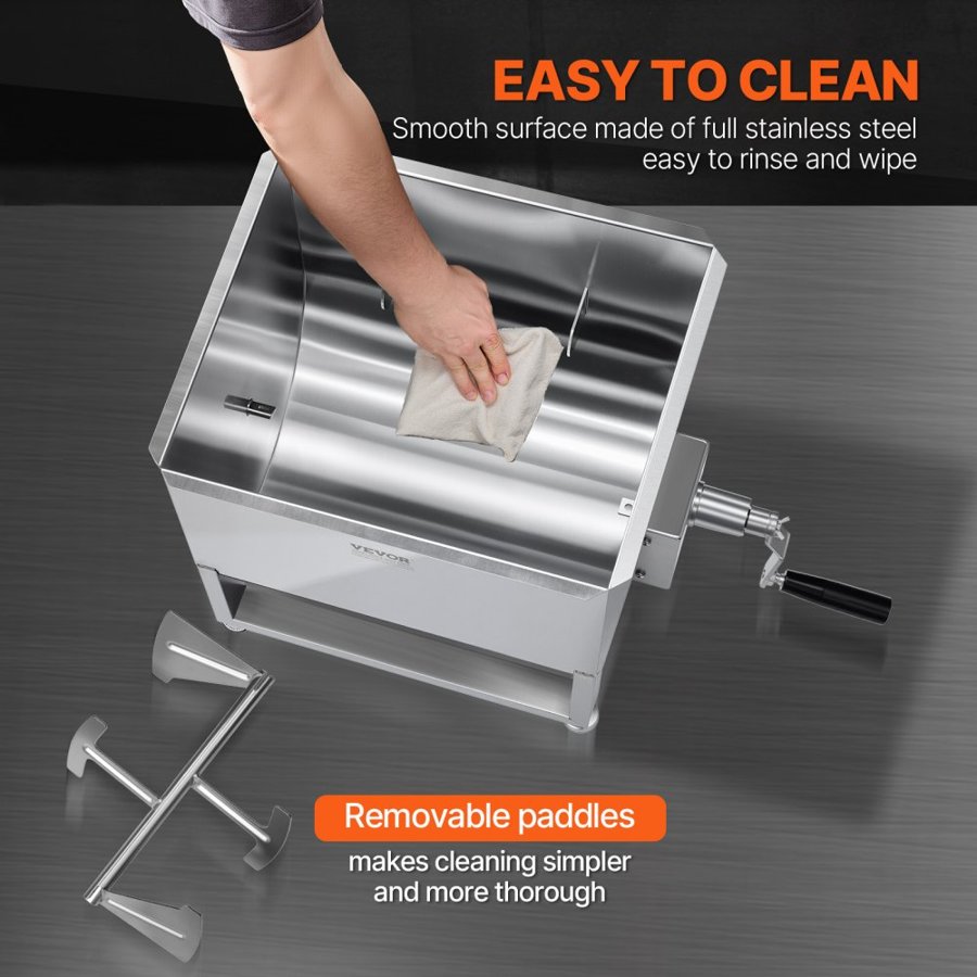 VEVOR Sausage Mixer Machine – 80 lb Stainless Steel, SUS201