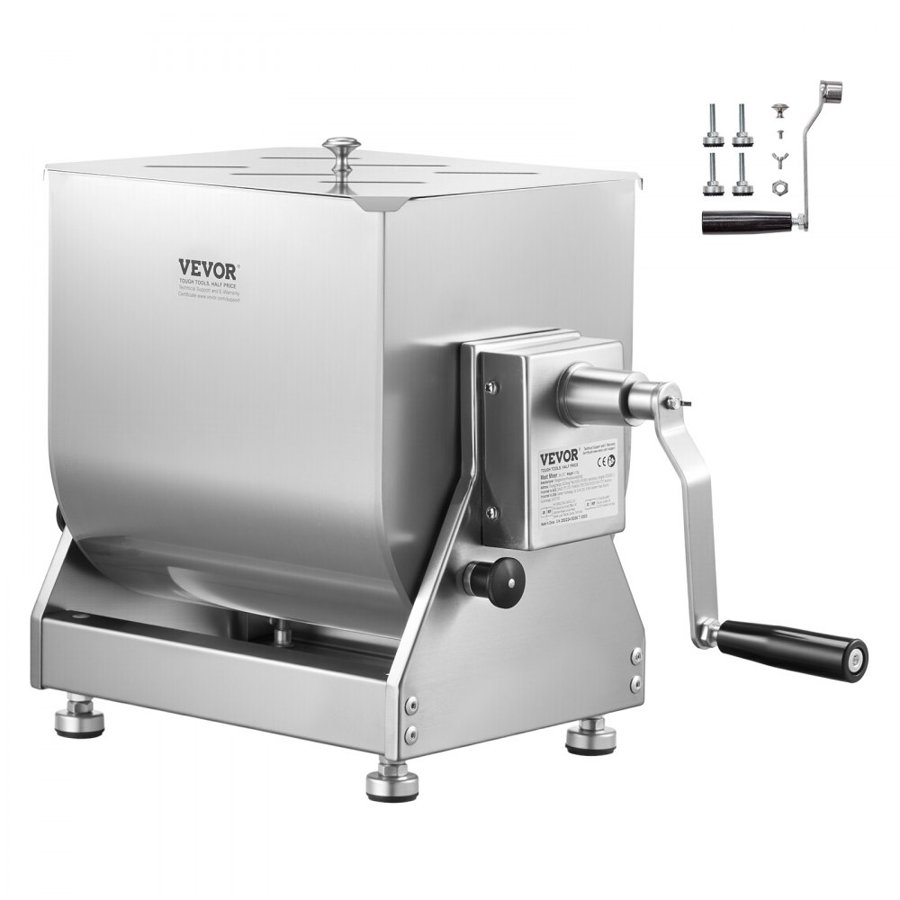 VEVOR Stainless Steel Meat Mixer – 60 LB, 13.4x10.7x13.4 in