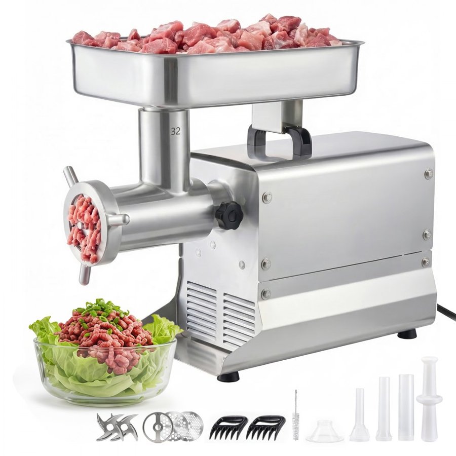 VEVOR #32 Commercial Meat Grinder – 3-Stage Auger, 9.5kg/min