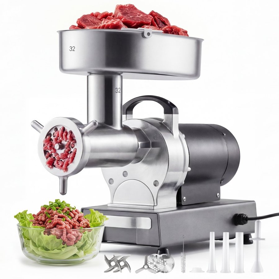 VEVOR #32 Electric Meat Mincer – 9.5 kg/min, 1100W